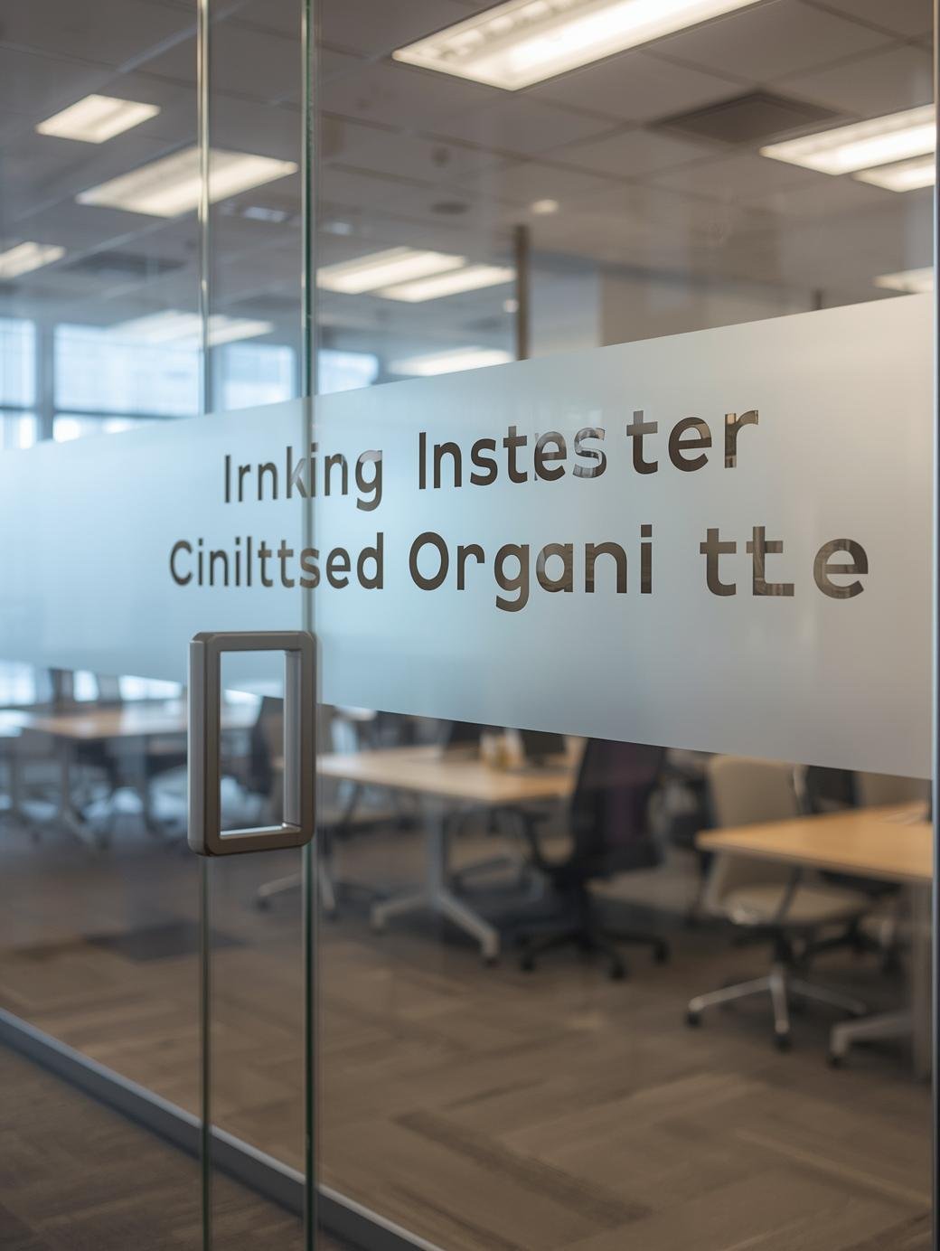 Frosted Glass Lettering and Signage