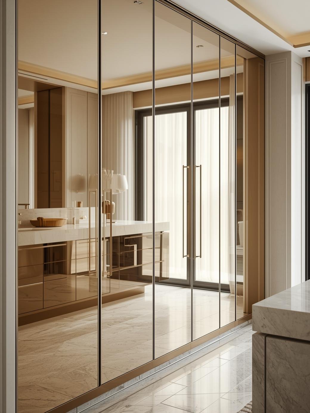 Mirror Cladding for Cabinetry