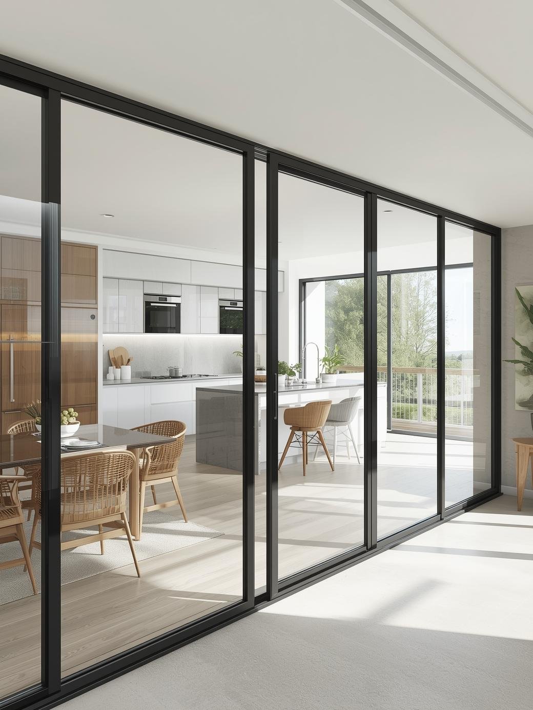 Kitchen Glass Room Dividers