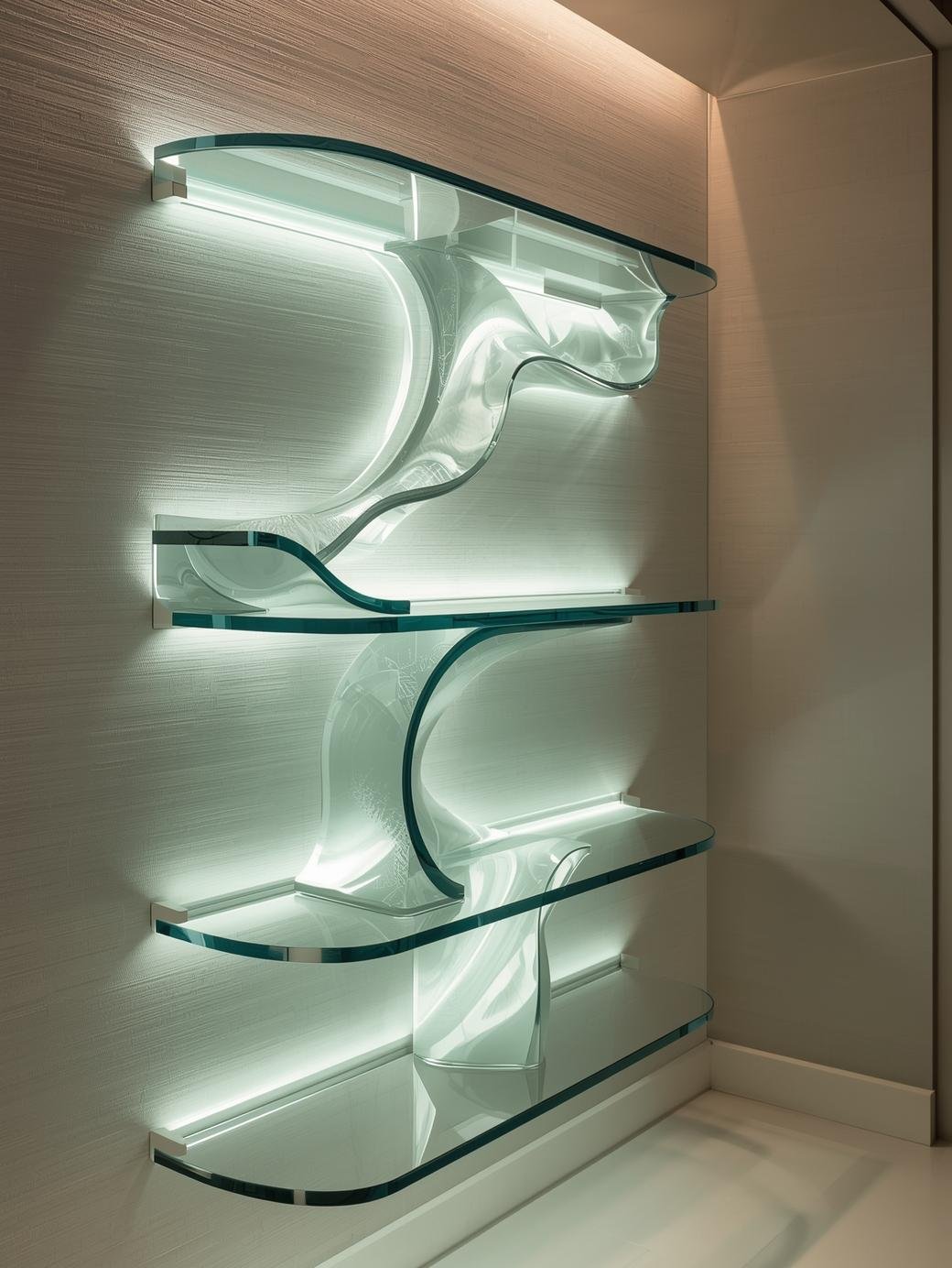 Custom Glass Shelves