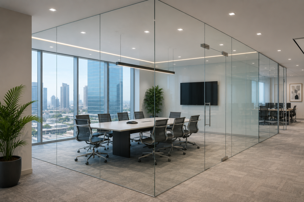 frameless glass partition-1