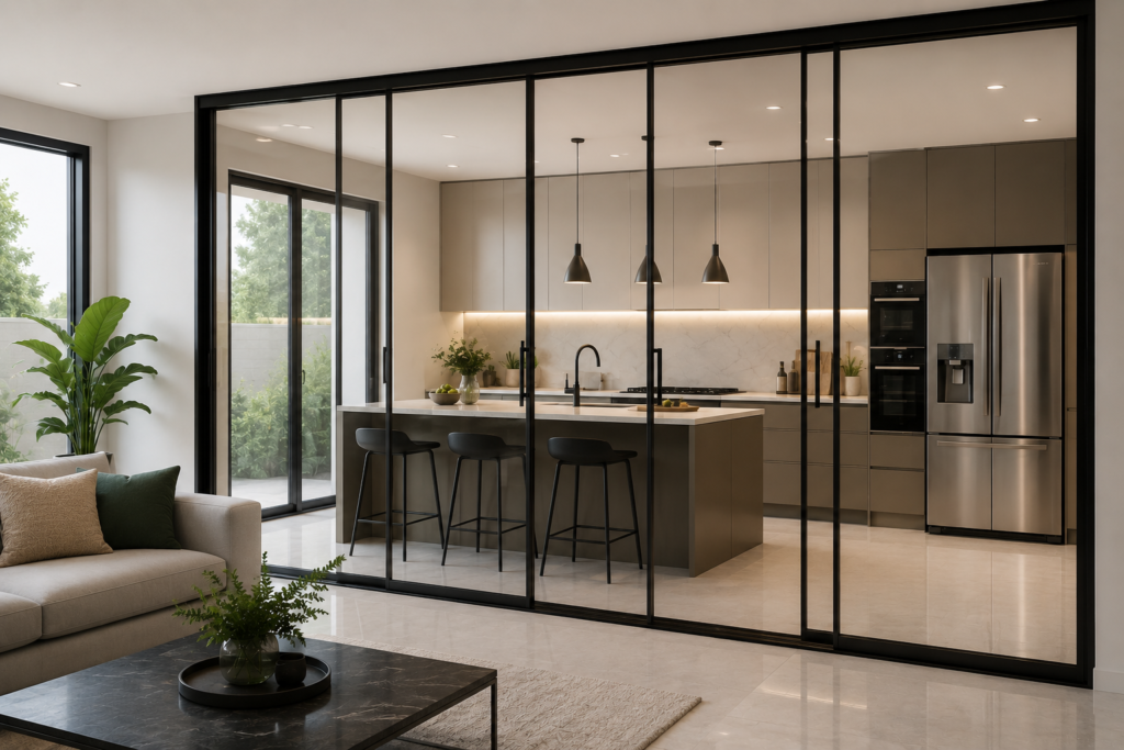 kitchen glass partition
