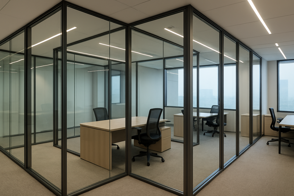 Maximizing Office Space with Custom Glass Partitions in Dubai