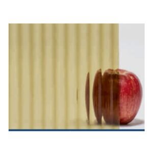 Euro Brown Reeded Glass with Royal Mirage Design glass product - Crystal Vista Dubai