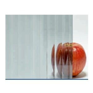 Euro Grey Reeded Glass with Royal Mirage Design glass product - Crystal Vista Dubai