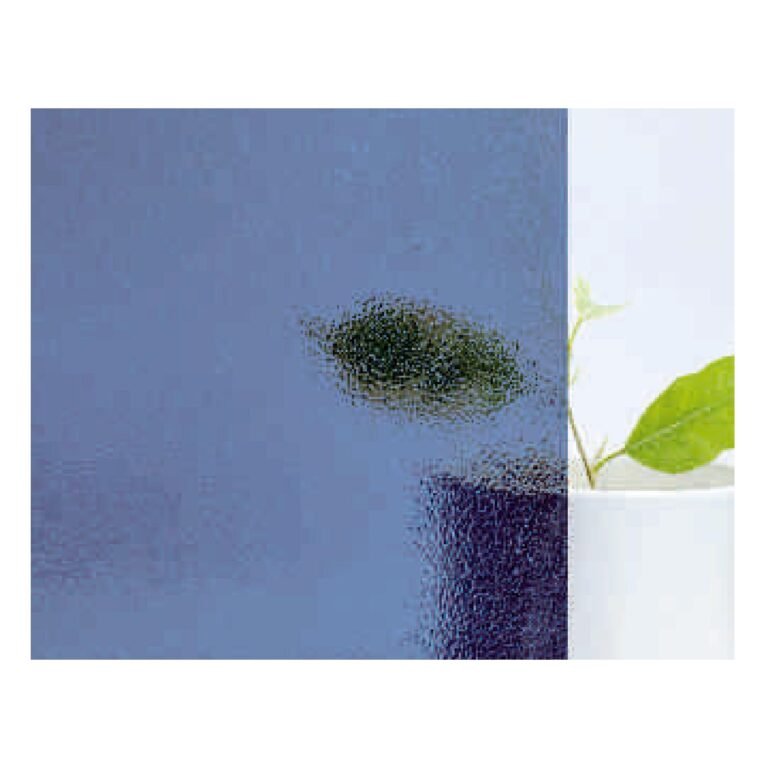 Blue Patterned Glass (Barfi Blue) glass product - Crystal Vista Dubai
