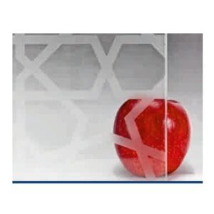Acid Etched Extra Clear Glass, Big Star glass product - Crystal Vista Dubai
