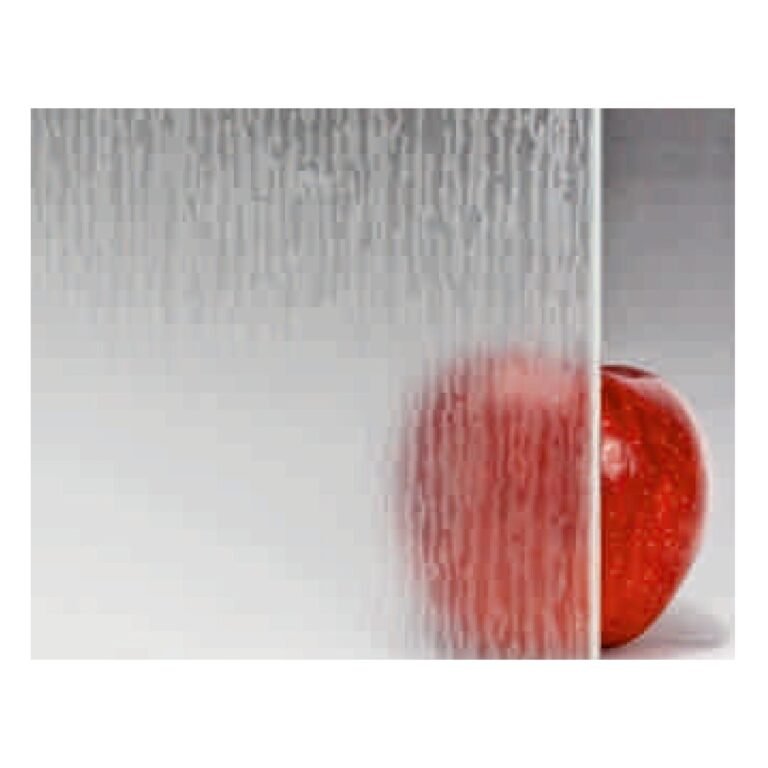 Acid Etched Decorative Ultra Clear Glass - Irregular Lines glass product - Crystal Vista Dubai