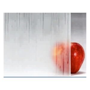 Acid Etched Decorative Ultra Clear Glass - Running Water glass product - Crystal Vista Dubai