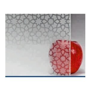 Acid Etched Extra Clear Glass, Single Star glass product - Crystal Vista Dubai